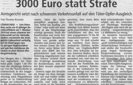 3000 Euro statt Strafe - Lüdenscheider Nachrichten, 27.07.2011