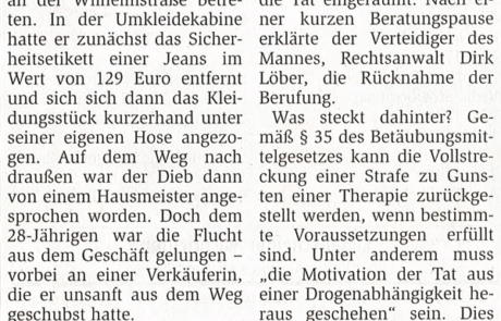 Flucht in Unterhose - Lüdenscheider Nachrichten, 22.04.2010